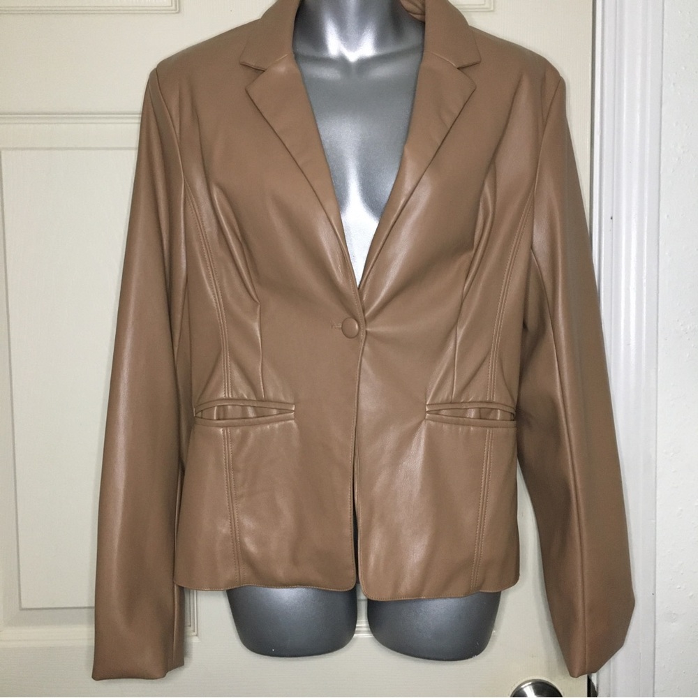 Rosevelvet Faux Leather Jacket